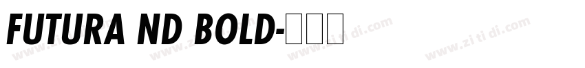 FUTURA ND BOLD字体转换 FUTURA ND BOLD字体转换